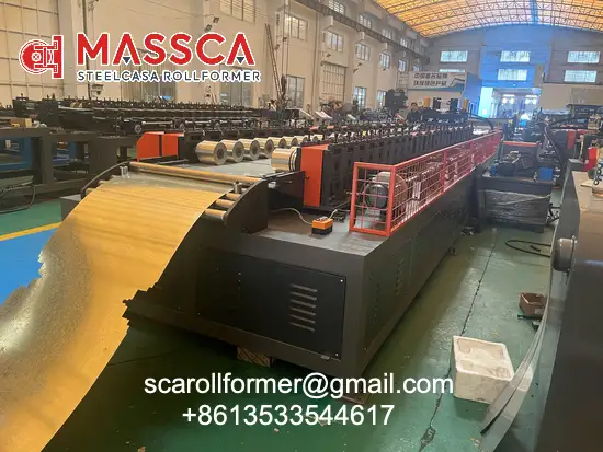 warehouse shelf panel board roll forming machine
