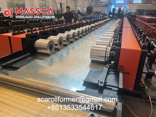 warehouse shelf panel board roll forming machine