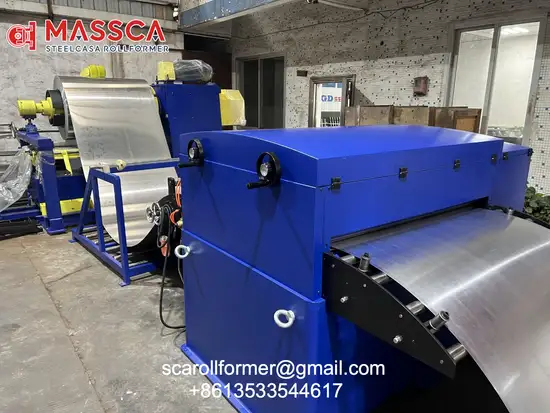 sheet metal perforation line leveling