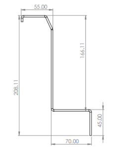 Shutter rack system shutter rail drawing