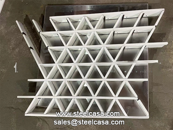 Triangular Grid open cell ceilings