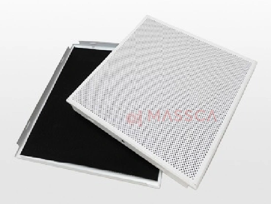 600x600mm perforated clip in metal ceiling tiles