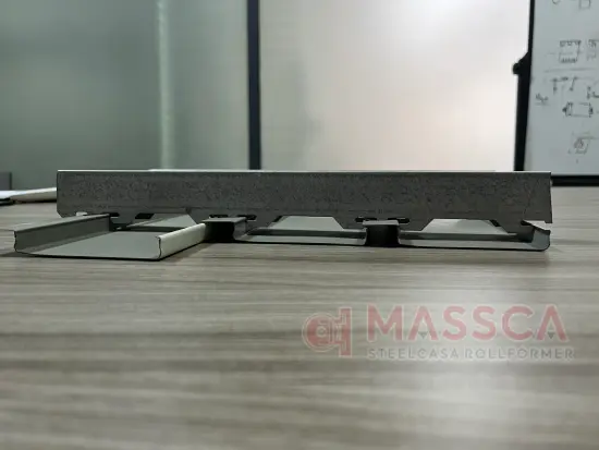 linear strip ceiling with carrier